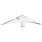 Ekena Millwork Davenport Architectural Grade PVC Gable Bracket, 72"W x 12"H x 4"D x 4"F, 4/12 Pitch GBP072X12X0404DAV00 - alternate 1